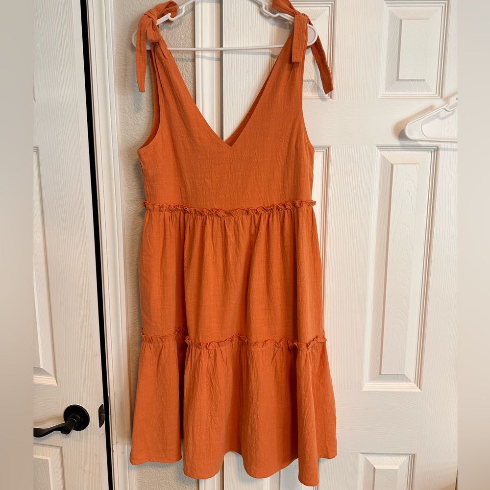 Petal & Pup Orange Sleeveless Dress